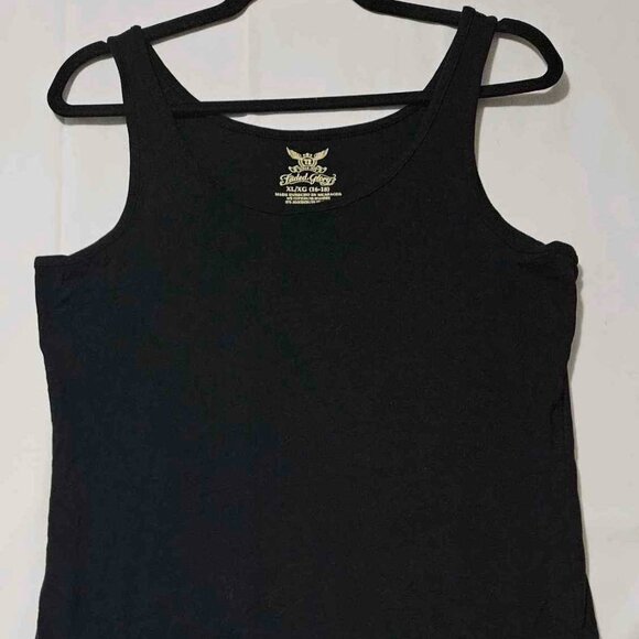 Faded Glory Black Basic Tank Top with Wide Straps - Picture 1 of 3